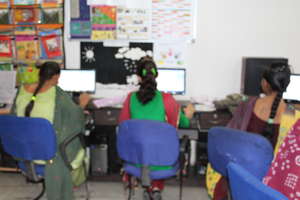 Digital Literacy for 100 drop-out school girls