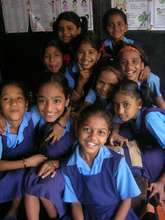 A group of Nanhi Kalis at a school in Mumbai