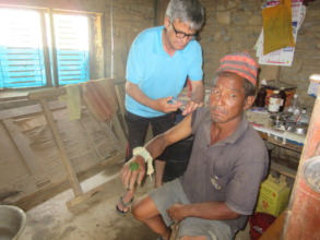 Buddhi Bahadur at RMF's clinic