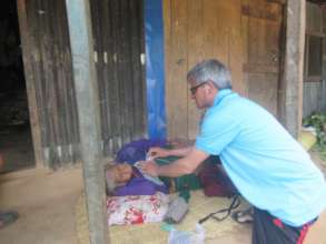 RMF clinician assessing Chinta at her own residenc
