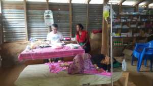 Ujeli Sharma receiving treatment in RMF clinic