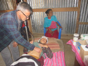 RMF Clinical Officer examining Yunika