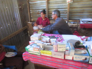 Sagar Baram, assessing health in RMF Clinic