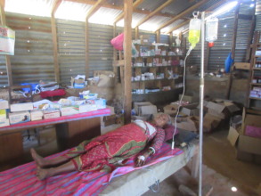 Sita Adhikari receiving treatment in RMF clinic