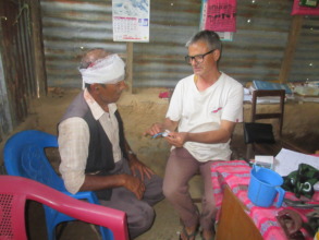 Sitaram being counseled after dressing