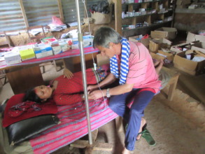 Sunita Surkheti receiving treatment in RMF clinic