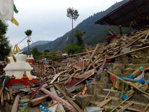 Earthquake destruction