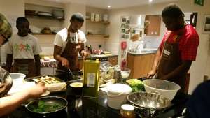 Young people in our psychosocial cooking group