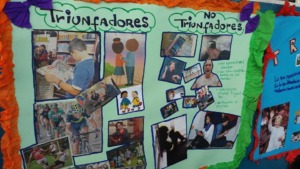 Banner made by the students