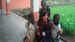with children at the Center