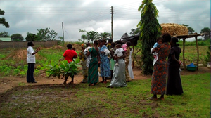 mothers at the child welfare clinic