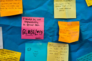 Showing some GlobeMed love at the 2011 Summit