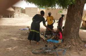 Meeting with the family of Evelyne