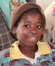 Kamsi School Girl Enjoying New Solar Lights