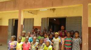 Students of the elementary school, Djomga