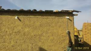 Solar light is helping girl to study at night