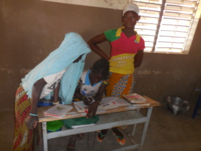 Assaita (right) and her classmates