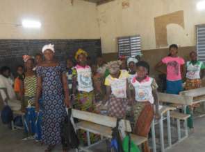Light in a classroom in Djomga primary school