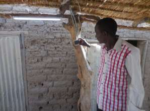 Mr Dicko, leader of the Solar Committee, Djomga