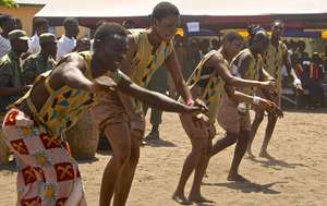 Students traditional dance..including our Beatrice