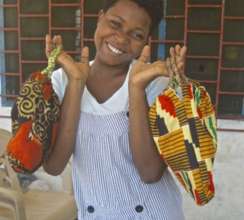 Naomi A 'models' two of the bags produced!