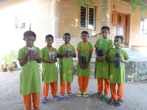 Children With Herbal Plants