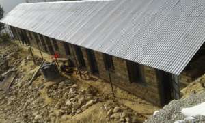 Nearly completed building of School