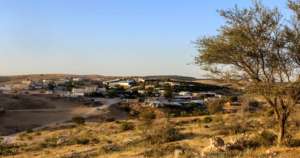 A landscape view of the village
