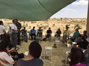 Palestine Works delegation in Umm al-Hiran