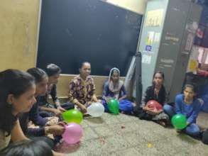 Children exchanging there thoughts.