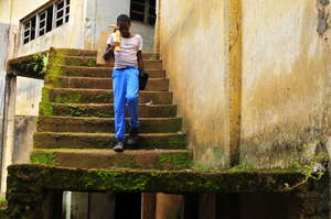 Student out of workshop