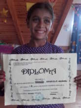Certificate for being the best student in class
