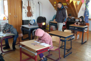 Some of the children at a tutoring session