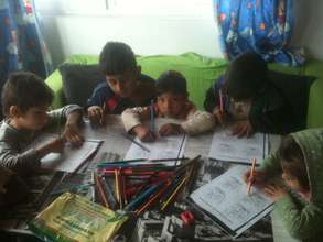 Session with the younger children