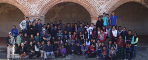 Scholars and their parents in Sacatepequez