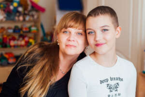 Ira with her mom at the Dacha