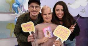 Dasha with her music idols