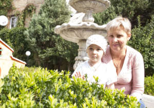 Yeva with her granny