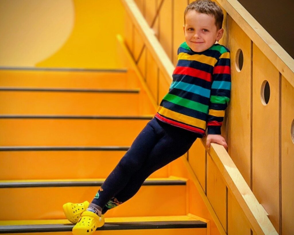 Tymofiy at the Dacha in Kyiv