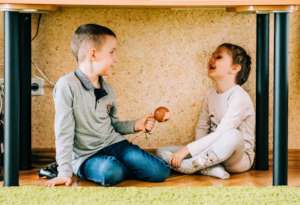 Yeva and Makar are happy