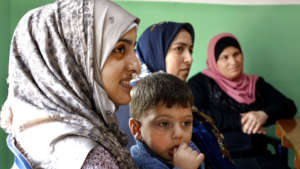 Psycho-social support with families