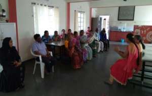 Care givers meeting in Hospice