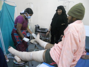 Cancer Patient with Lymphedema for both the legs