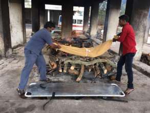 Adandonded patient cremation by the team