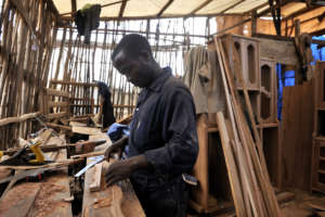 Young people trained in carpentry in Butembo