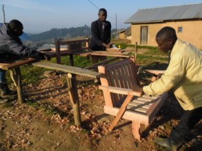 Some rescued young men learn carpentry skills