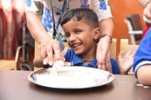 Flour Kneading as part of Sensory Simulation