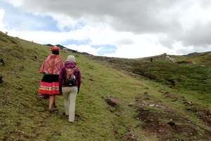 Fanny walks to house visits