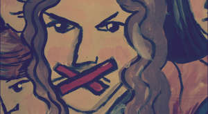 Art work on theme of child rights