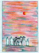 Thank you card drawing by one of the children